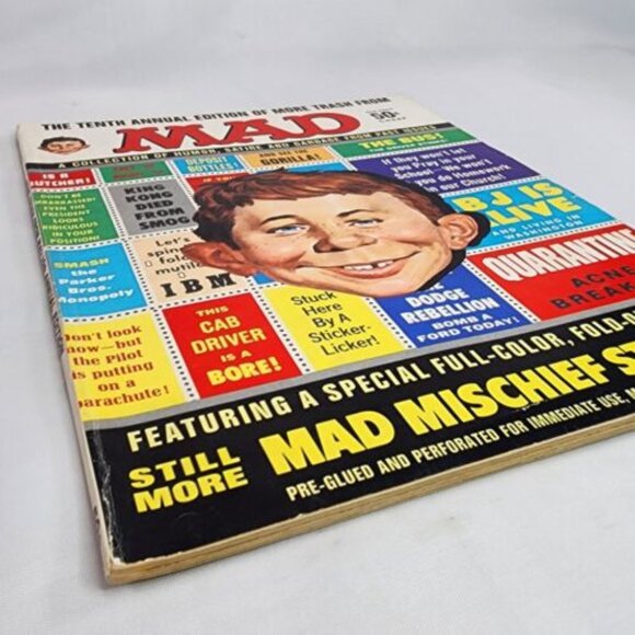 Mad Magazine Tenth Annual Edition of More Trash From Mad With Mischief Stickers‎ - Picture 2 of 7